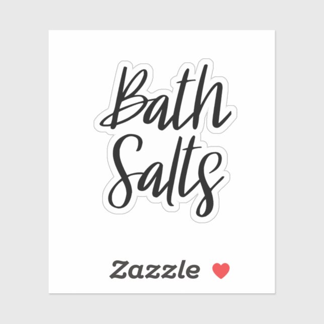 Bath Salze Speichersticker Aufkleber (Blatt)