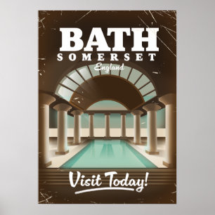 Bath Somerset England Reiseplakat Poster