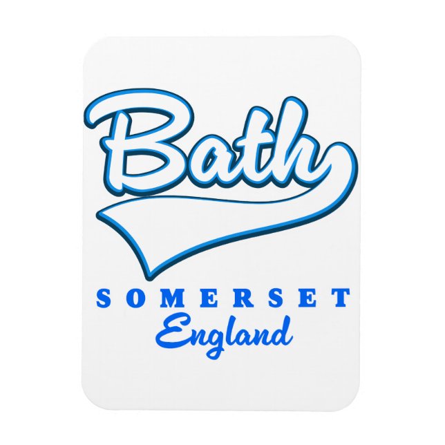 Bath Somerset Reiselogo Magnet (Vertikal)