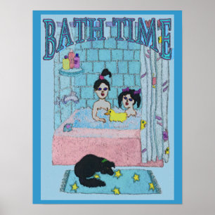 Bath Time Abstrakt Poster