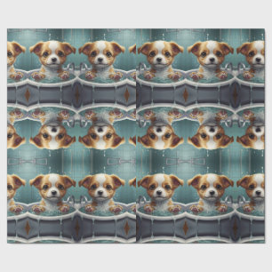 Bath-time Buddies Tiere in einem Bad Geschenkpapier