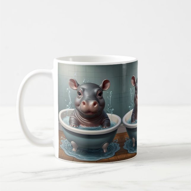 Bath-time Buddies Tiere in einem Bad Kaffeetasse (Links)