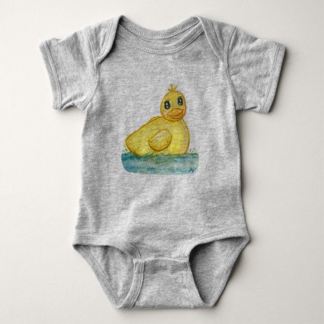 Bath Time Ducky Baby Strampler (Vorderseite)