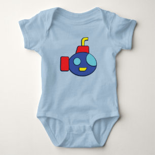 Bath Time Fancies Submarine Baby Bodysuit Strampler
