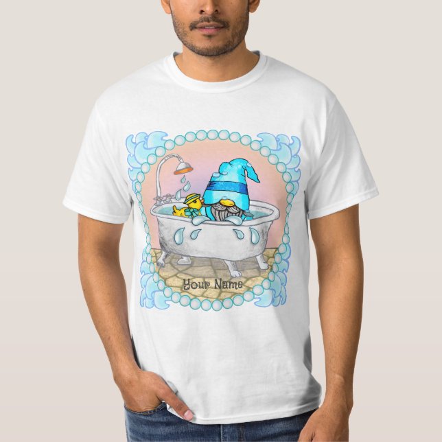 Bath Time Gnome T-Shirt (Vorderseite)