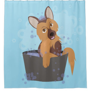 Bath Time Puppy Duschvorhang