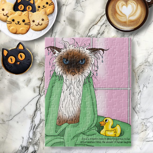 Bath Time Siamese Cat Puzzle (Von Creator hochgeladen)
