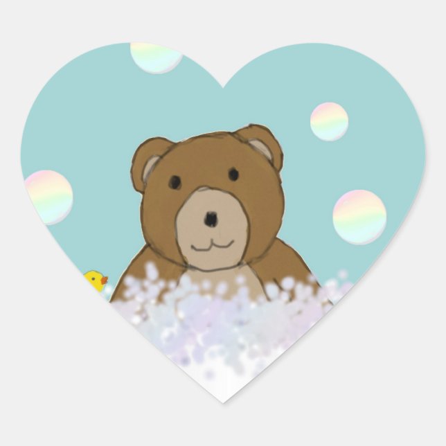 Bath Time Teddy Stickers (Vorderseite)