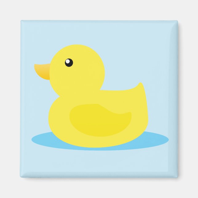Bath Time Yellow Duck Magnet (Vorne)