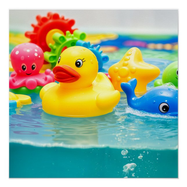 Bath Toys Colorful Poster (Vorderseite)
