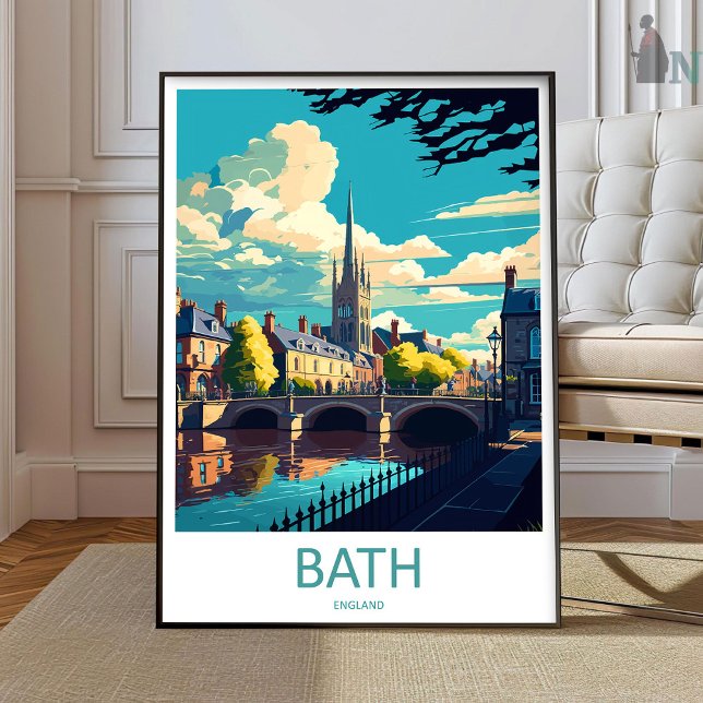 Bath Travel Print Wall Art Bath Wall Hanging Home  Poster (Von Creator hochgeladen)