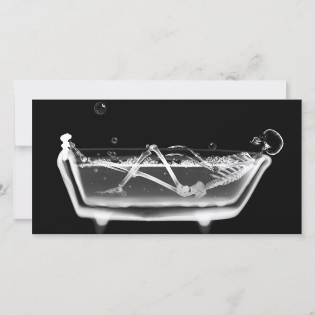 Bath Tub X-Ray Skeleton Black & White (Vorderseite)