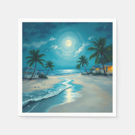 Bathed in Mondlicht Serviette