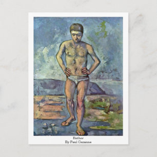 Bather von Paul Cezanne Postkarte