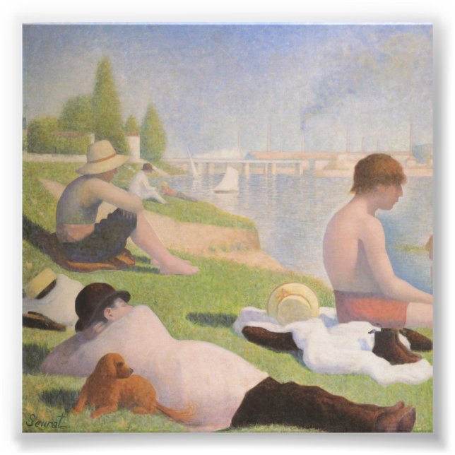 Bathers at Asnieres by Georges Seurat Fotodruck (Vorne)