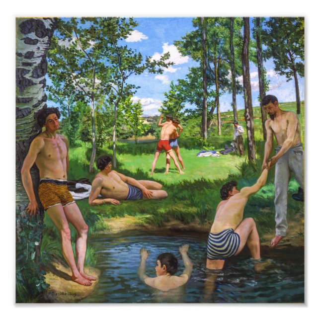 Bathers | Frédéric Bazille | Fotodruck (Vorne)