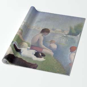 Bathers Georges Seurat Neo Impressionist Malerei Geschenkpapier