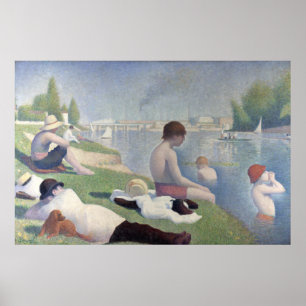 Bathers Georges Seurat Neo Impressionist Malerei Poster