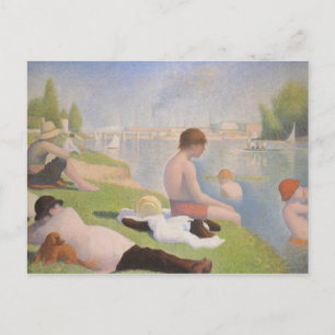 Bathers in Asnieres Postkarte