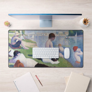 Bathers in Asnieres, Seurat Schreibtischunterlage