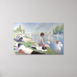 Bathers in Asnieres von Georges Seurat Leinwanddruck