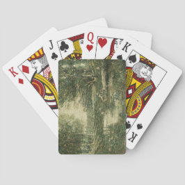 Bathers in Grünwaldlandschaft (Vintage Kunst) Spielkarten