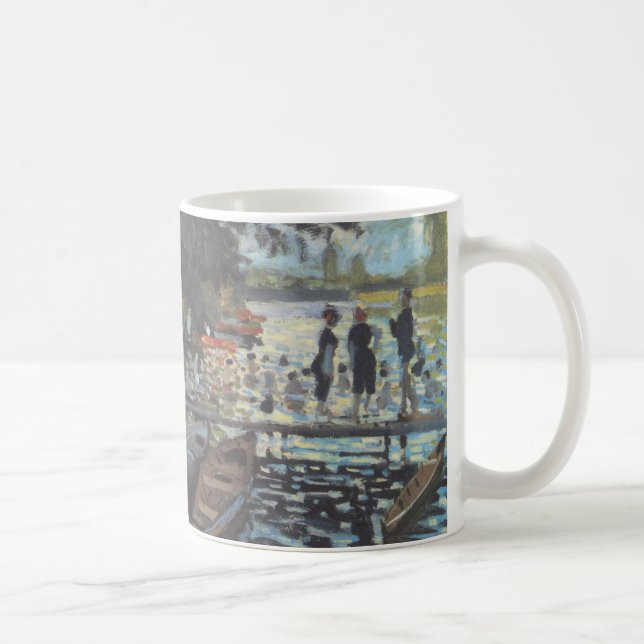 Bathers in La Grenouillère von Claude Monet Kaffeetasse (Rechts)