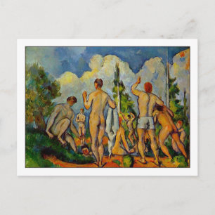 Bathers von Paul Cezanne Postkarte