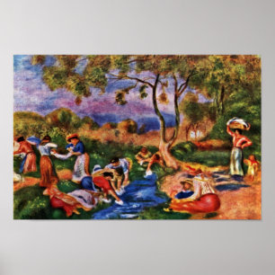 Bathers von Pierre-Auguste Renoir (beste Qualität) Poster