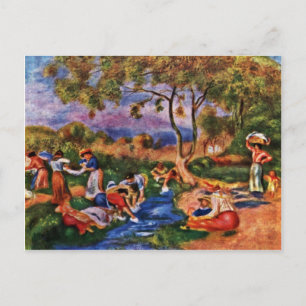 Bathers von Pierre-Auguste Renoir (beste Qualität) Postkarte