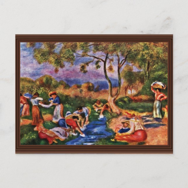 Bathers von Pierre-Auguste Renoir (beste Qualität) Postkarte (Vorderseite)