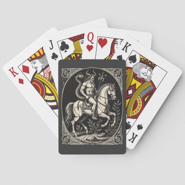 Bathin Dämonenkrieger Majestät Spielkarten (Rückseite)