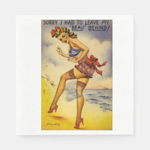 Bathing Beauty Funny Serviette