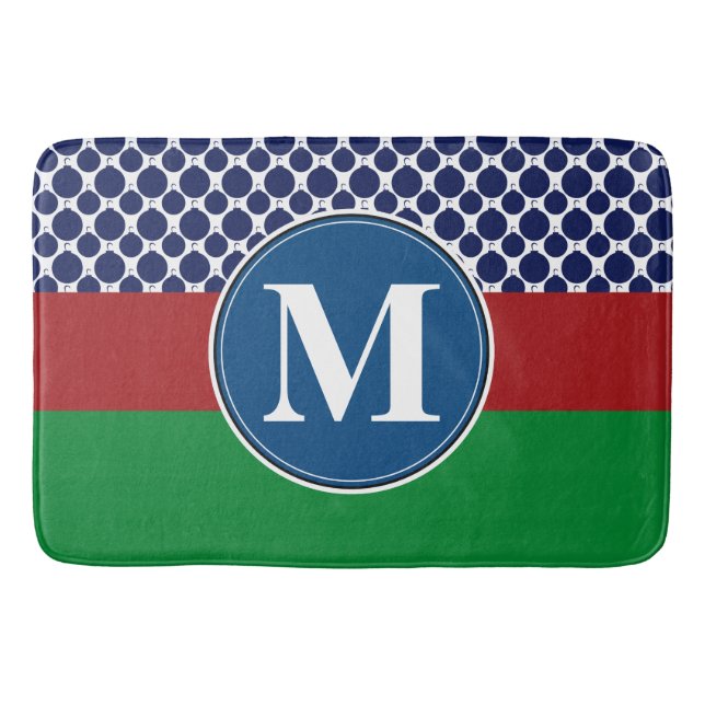 Bathmat, benutzerdefinierte Monogramm-Vorlage Badematte (Vorderseite)