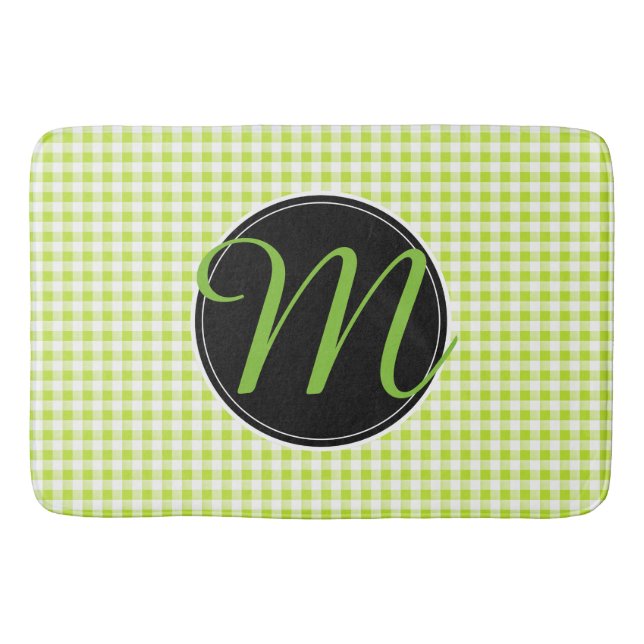 Bathmat, benutzerdefinierte Monogramm-Vorlage Badematte (Vorderseite)