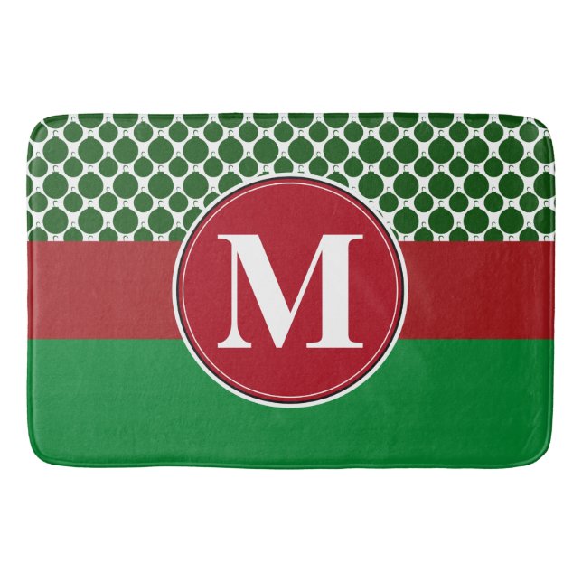 Bathmat, benutzerdefinierte Monogramm-Vorlage Badematte (Vorderseite)