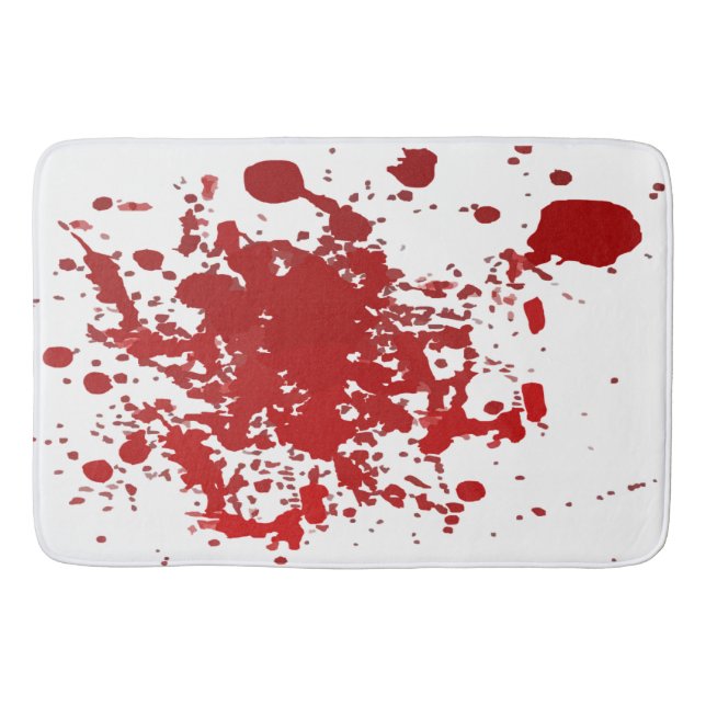 Bathmat Halloween Blutblut Spritzer blutig Badematte (Vorderseite)