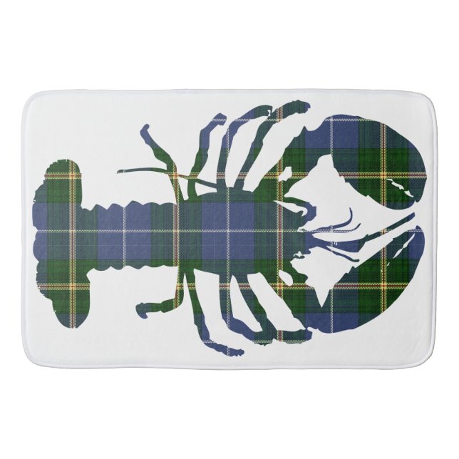    Bathmatblue Nova Scotia Tartan Hummer Badematte (Vorderseite)