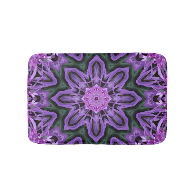 Bathmatt, Abstraktes Kaleidoskop-Bild Badematte (Vorderseite)