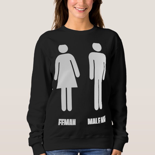 Bathroom Sign   Engrish Bad Translation Sweatshirt (Vorderseite)