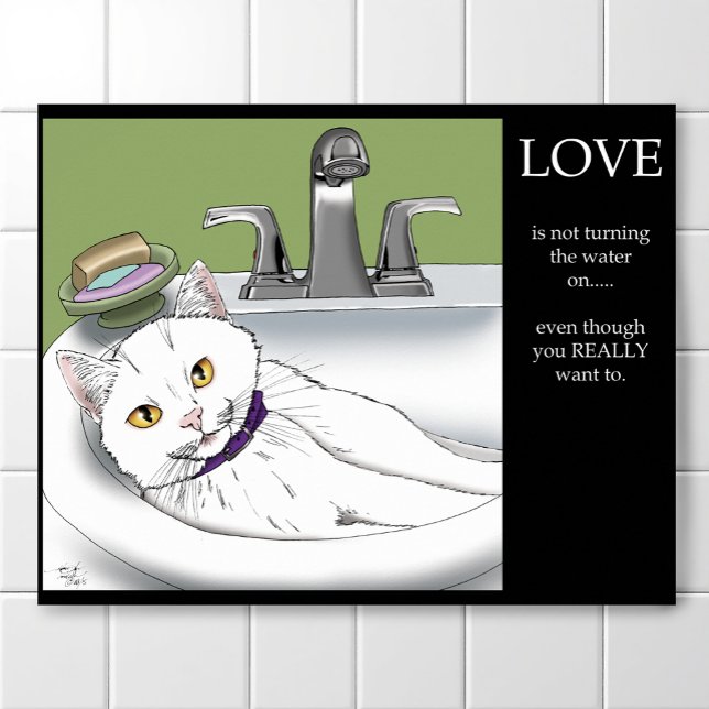 Bathroom Sink Cat Poster (Von Creator hochgeladen)