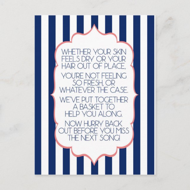 BathroomSign.jpg Postkarte (Vorderseite)