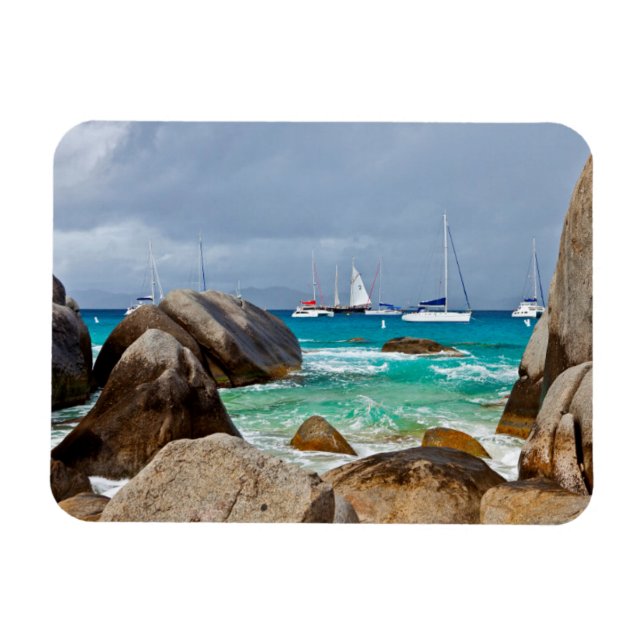 Baths, Virgin Gorda, British Virgin Islands Magnet (Horizontal)