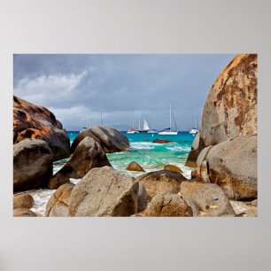 Baths, Virgin Gorda, British Virgin Islands Poster