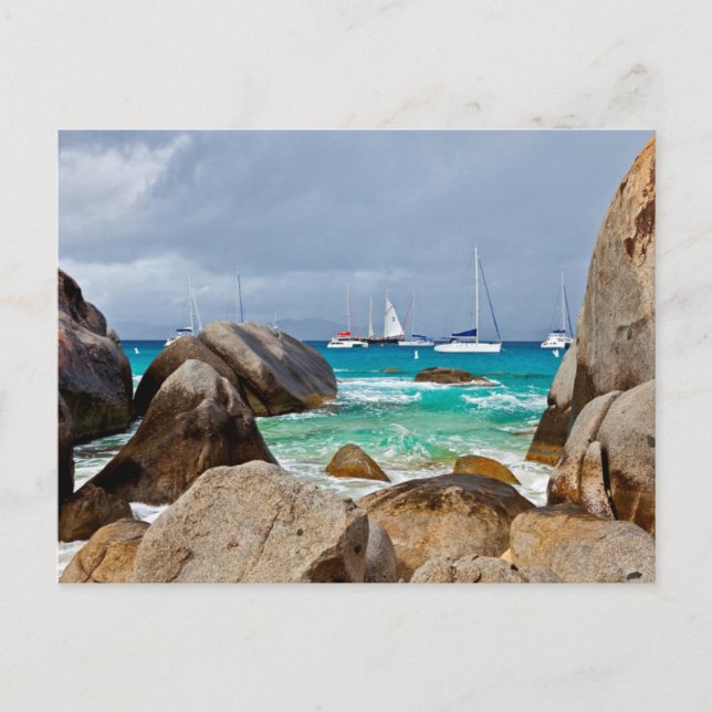 Baths, Virgin Gorda, British Virgin Islands Postkarte (Vorderseite)