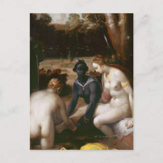 Bathseba bei ihrem Bath von Cornelis van Haarlem Postkarte