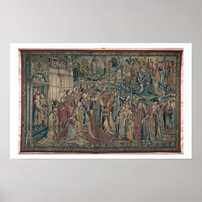Bathsheba bestellt, um den Palast, Tapestry David Poster (Vorne)