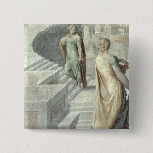 Bathsheba, das David, c.1553 besucht Button (Vorderseite)