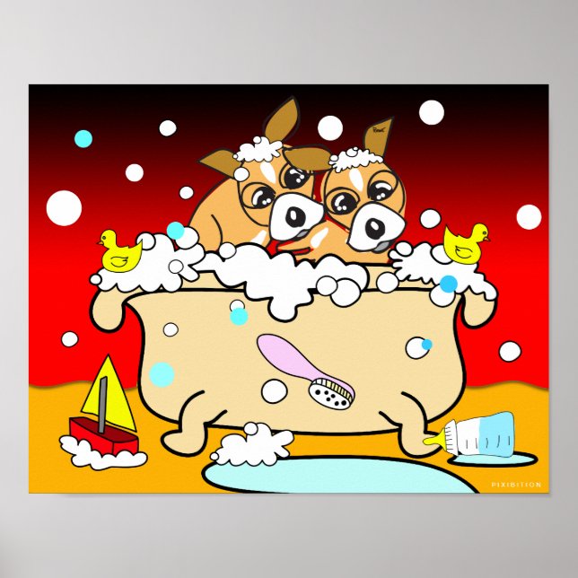 Bathtub Chihuahua Puppy Poster 10 (Vorne)