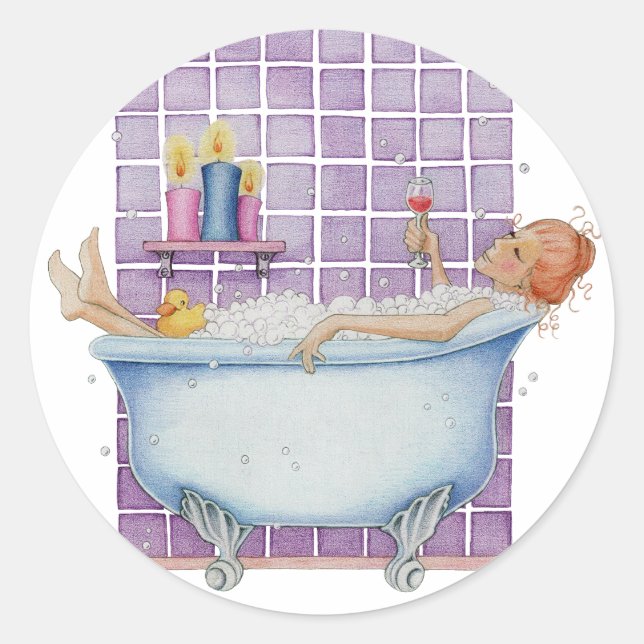 Bathtub Joy Sticker (Vorderseite)